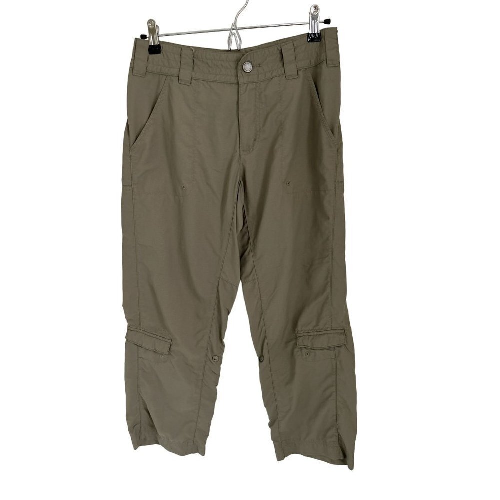 COLUMBIA Titanium Casual Pants Cropped Strait Leg Olive Green Size 4